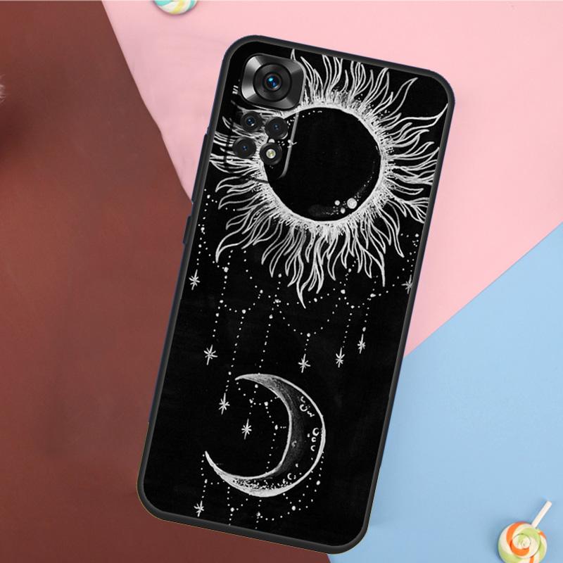 Черно-белый Космический Астронавт Луна Чехол Для Xiaomi Redmi Note 13 Pro 14 12 11 9 10 9S 10S 11S 12S Redmi 14C 10C 12C 13C Чехол