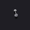 2Pcs Medical Titanium Steel Zircon Ear Studs Korean Girls Men's Diamond Earrings Fashion Ear Bone Studs