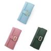 Ladies Pu Leather Slim Wallet With Three Fold Design For Daily Use