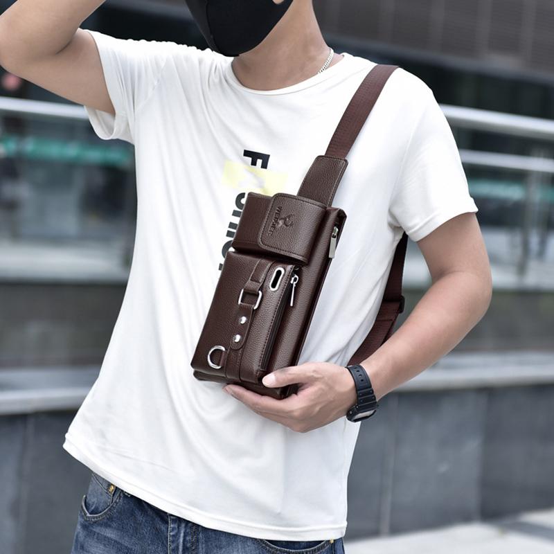 WEIXIER Поясные сумки из искусственной кожи, мужские поясные сумки, поясная сумка, поясная сумка, сумки для телефона, дорожная поясная сумка, мужская маленькая поясная сумка, кожаная