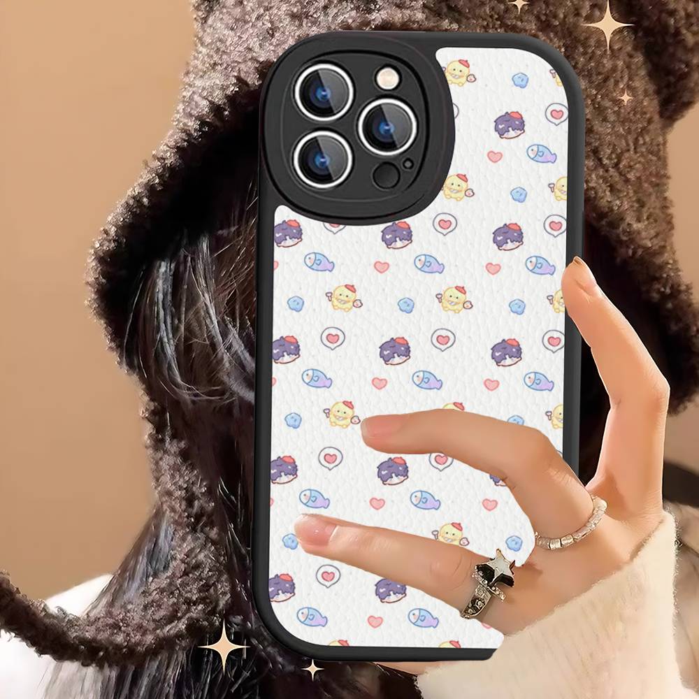 Dating Game Love And Deepspace Phone Case For IPhone 16 15 14 13 12 11 Pro Max Plus Soft Leather Cover