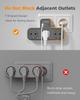 Tessan Сетевой фильтр с 3 розетками и 3 портами USB, электрический фильтр 6 в 1, сетевой фильтр для дома и офиса, совместимый с телефонами и ноутбуками