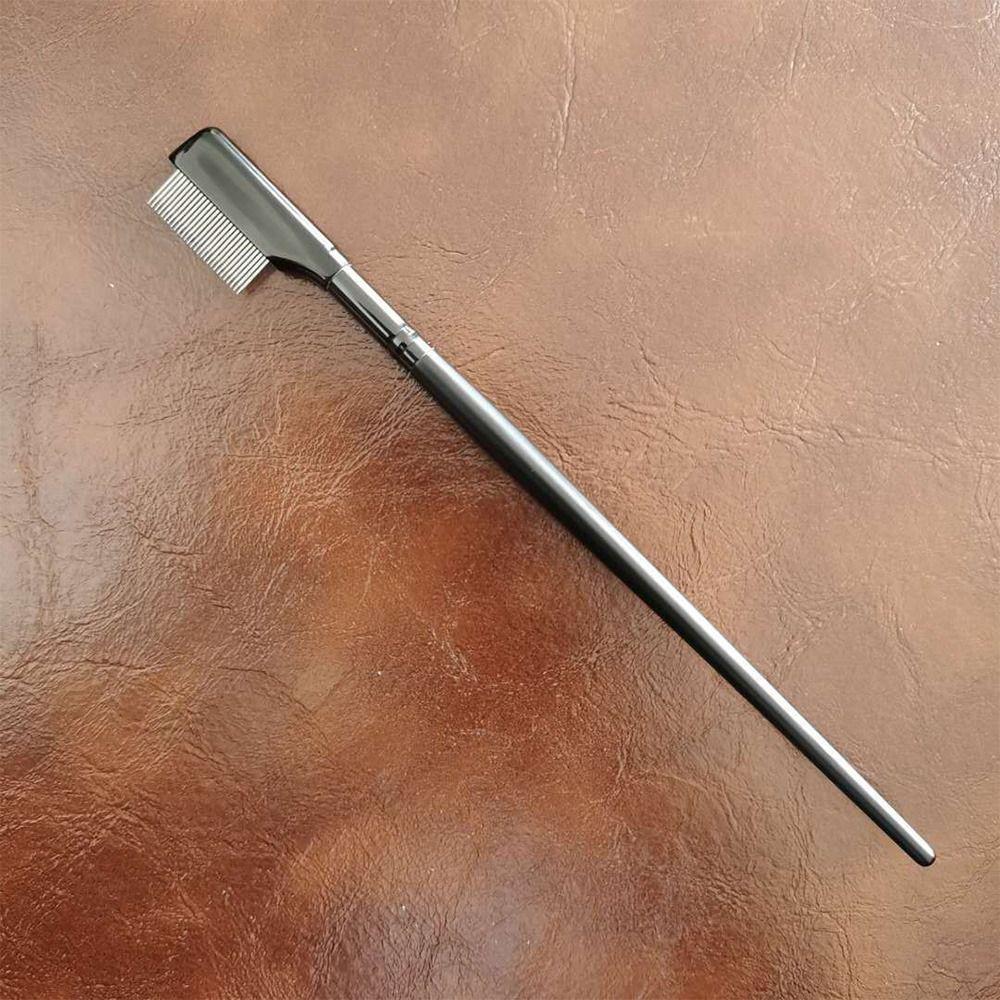 Comb Curler, Makeup Brush Brow Comb Eyelash Brush Eyelash Comb with Cover Eyelashes Separator