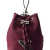 Prada Re-Nylon Speedrock Icon Enamel Metal Triangle Logo Fabric Bag Charm Bag Peripheral Mini Men's Bordeaux Red