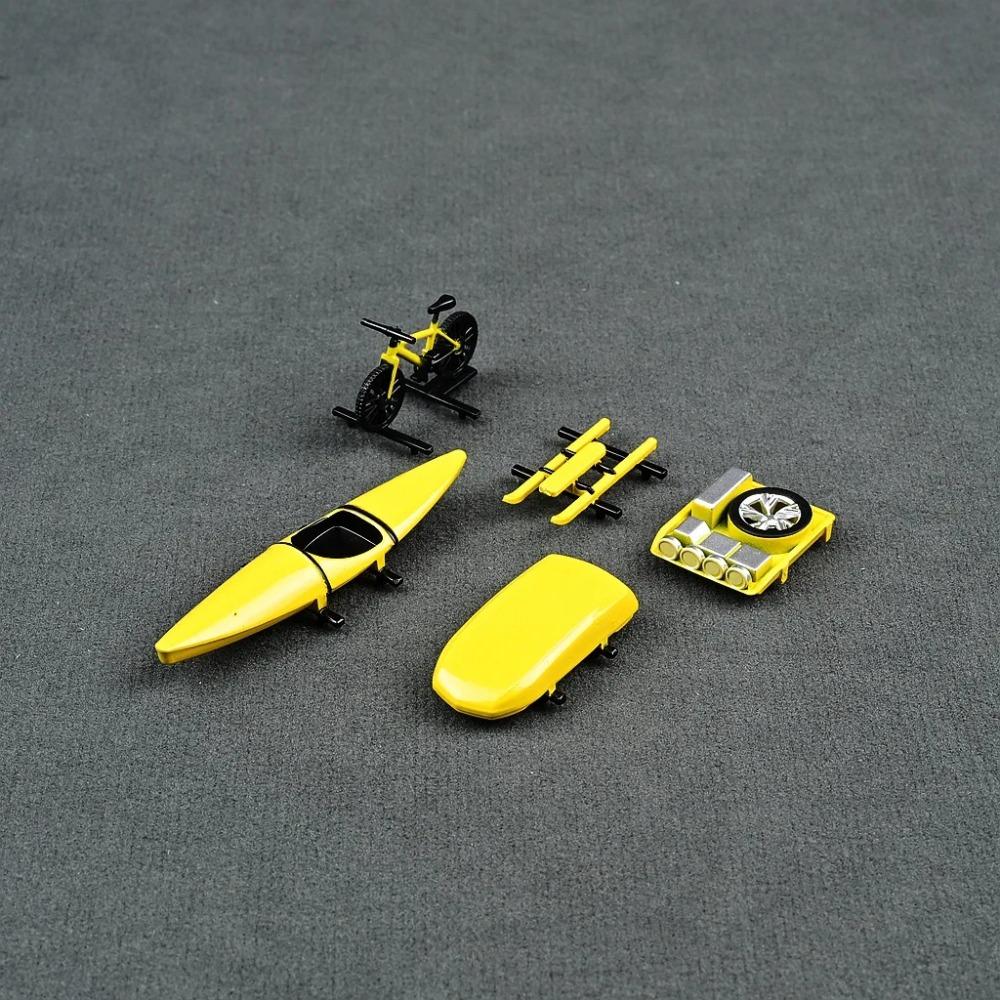 CM 1/64 Модель автомобиля из АБС-пластика, аксессуары для крыши, игрушки, серия для путешествий и бездорожья, масштаб 1/64, набор моделей велосипеда, каяка (Без Машин)