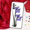 Фиолетовый цветок ириса Акварель Для Samsung Galaxy A56 A36 A26 A16 A05 A06 A22 A32 A52 A54 A34 A14 A55 A15 A53 A33 A35 Чехол
