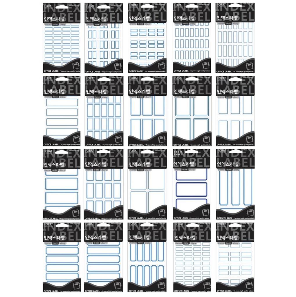 Petit Fancy Наклейки для этикеток (по 10 шт. каждая) Указательная этикетка / Этикетка категории / Офисная этикетка / Наклейки для тегов / Инструменты для маркировки / Метка для указателя — 48 вариантов