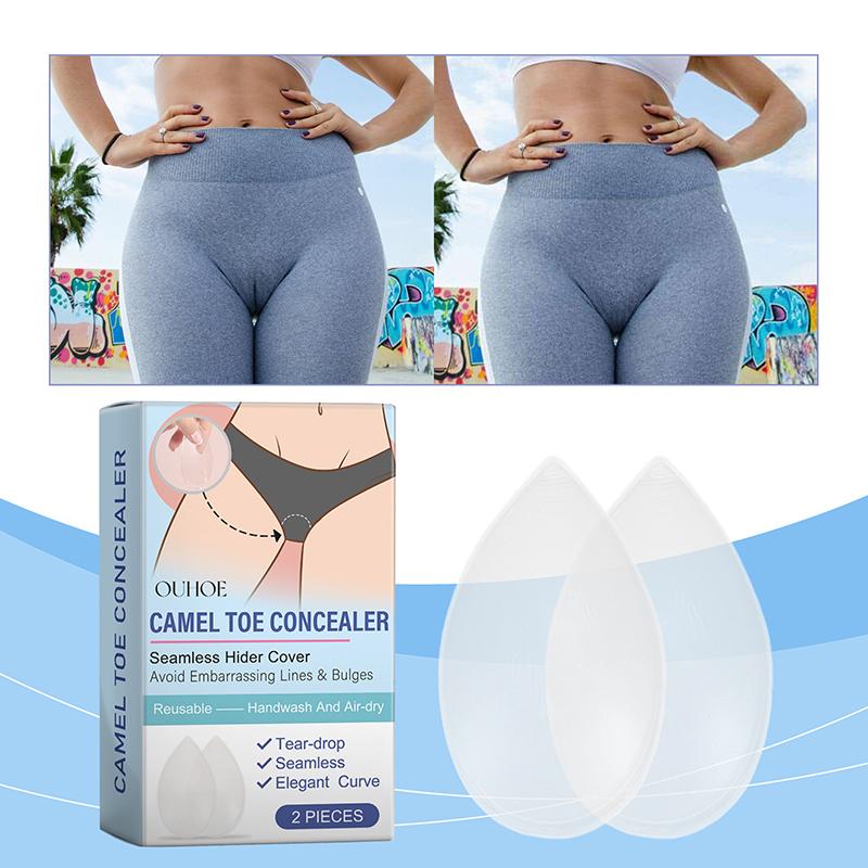 Camel Toe Concealer Многоразовый Бесследный Невидимый Клей Силиконовый Для Женщин Леггинсы Купальники Спортивная Одежда Водонепроницаемый Чехол Pad