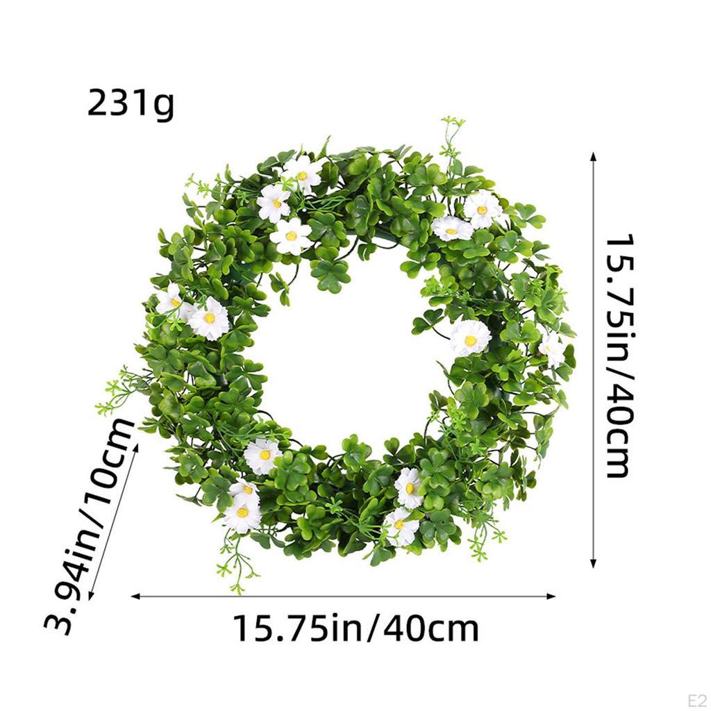 Весенний венок, искусственный простой, орнамент, уличный цветочный венок, имитация растений, гирлянда для