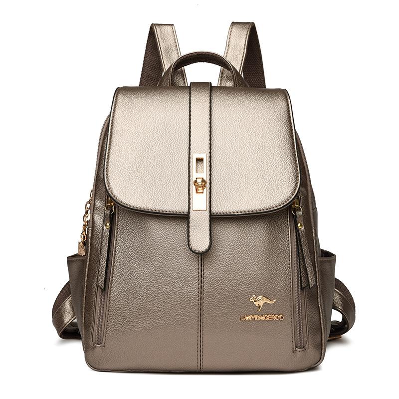 Новый женский рюкзак большой вместимости, модный, универсальный, повседневный, простой, ретро, на одно плечо, с перекрестными скользящими петлями