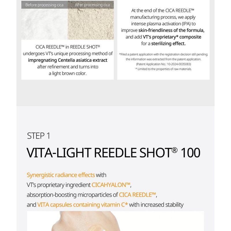 VT - Vita-Light Reedle Shot 100 2Step Hydrogel Mask Set
