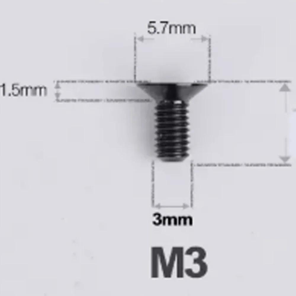 1 шт. Различные цвета M3*6/8/10/12/15-30 мм TC4 GR5 Титановый сплав T10 Torx Плоский потайной винт Болт Для Велосипеда Дорожного велосипеда