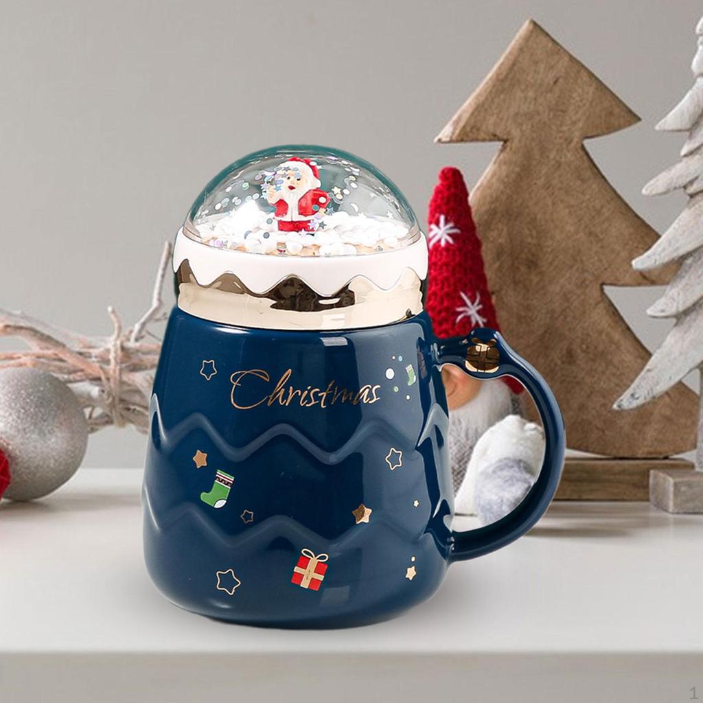 Керамическая рождественская кружка для питья напитков, рождественское утро, чашка, зимняя посуда