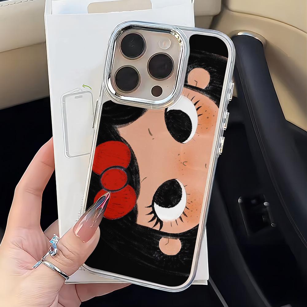 Cute Big Eyes Girl Phone Case for Vivo Y400 Y39 Y29 Y04 Y38 Y28 Y19S Y03 Y78 Y36 Y17S Y100 Y75 Y22S Y02 4G 5G Clear Soft Cover