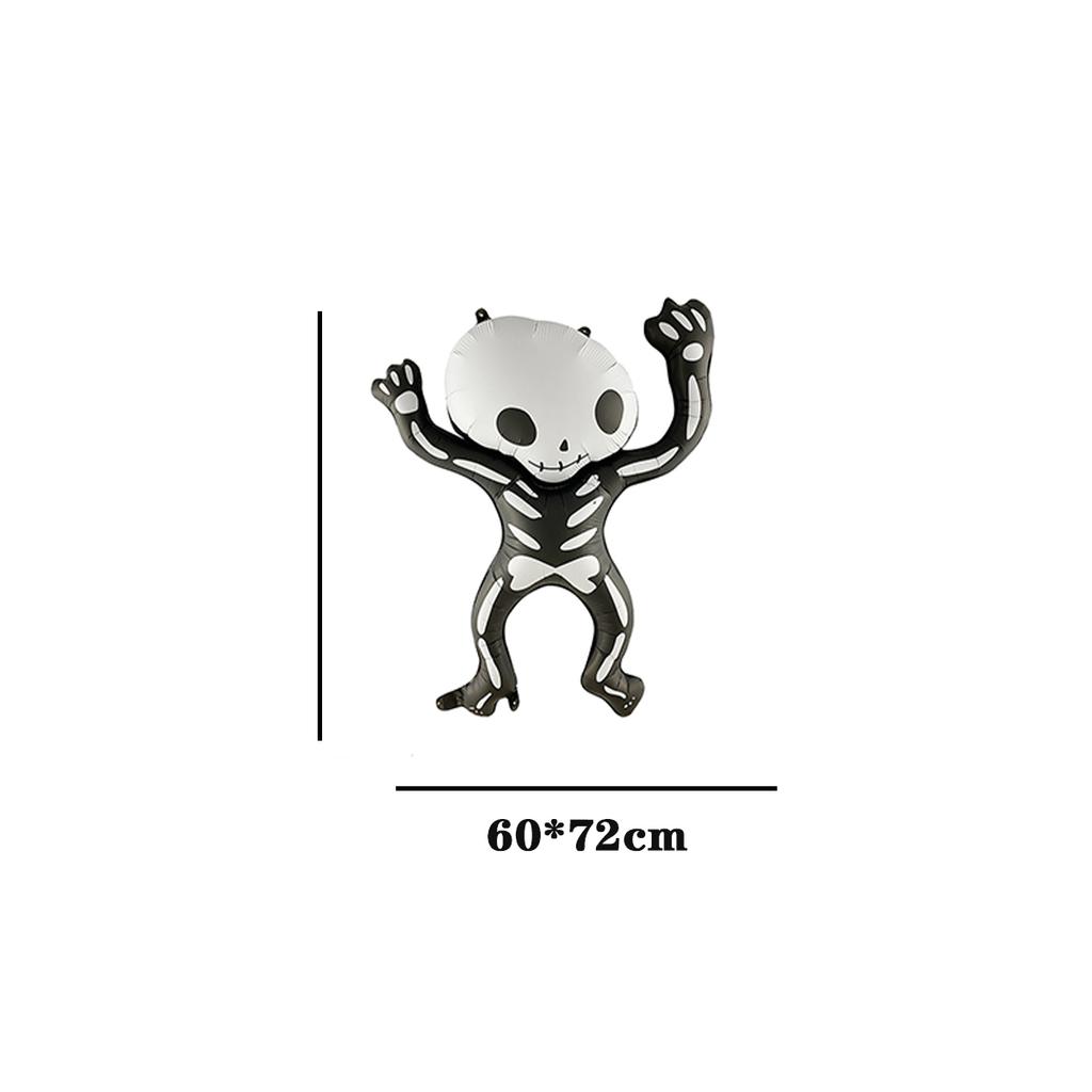 69 шт./компл., воздушные шары на Хэллоуин, гирлянда, арка, комплект, кошмарный череп, скелет, фольгированные шары для украшения Хэллоуина, товары для вечеринок