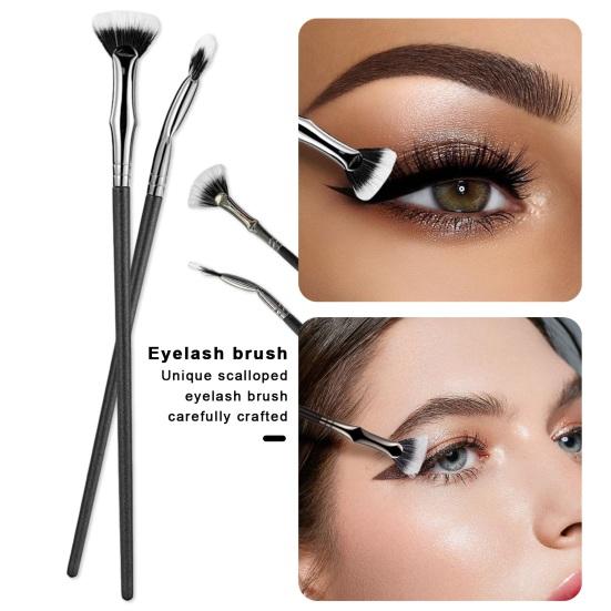 Brush Synthetic Fiber Eyelash Brush for No Smearing Clumping Lash Wand Brush