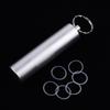 Aluminum Alloys Pills Box Waterproofs Medicine Box Case Keychains Holder Container Bottles 3 Grids Small Medicine Bottles