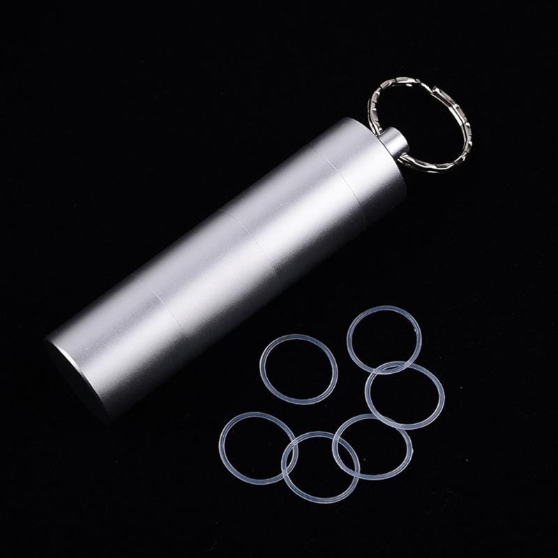 Aluminum Alloys Pills Box Waterproofs Medicine Box Case Keychains Holder Container Bottles 3 Grids Small Medicine Bottles