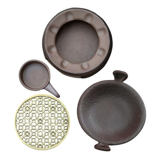 Керамическая грелка для чая, аромадиффузор для свечей для нагревания чайника, домашний офис, декор для медитации, ретро