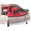 Red London Double Decker Bus Route  to Camberwell Green Throw Blanket Ultra Soft Flannel Fleece Blanket for All Seasons