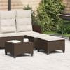 VidaXL Garden Stools Cushions 2pcs Brown 55x55x36cm Wicker, Garden Seat, Outdoor Seating, Cube Stool, 4108247
