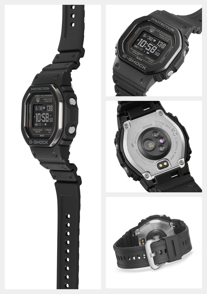 Часы Монитор сердечного ритма Bluetooth Черные [Casio] G-Shock G-SQUAD DW-H5600MB-1JR Мужские