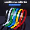 100Pcs Self-Locking Nylon Cable Ties Adjustable Multi-Purpose Wire Strap Home Office Workshop Indoor Outdoor Heavy Duty Zip Tie Wrap