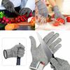 1 Pair Cut Proof Stab Resistant Stainless Steel Wire Metal Mesh Safety Gloves