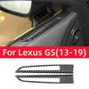 Для Lexus GS 2013-2019 Автомобильные аксессуары для интерьера Декоративные наклейки на рамку воздуховода передней двери автомобиля из углеродного волокна