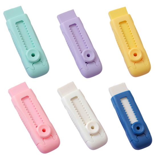 4Pcs Retractable Sliding Pencil Eraser Large Eraser with Plastic Sleeve Push-Pull Erasers for Kids Students School Office Supplies