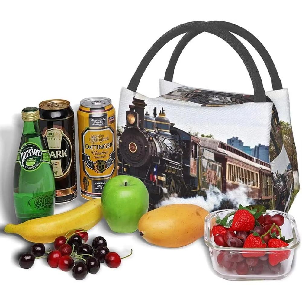 Портативная термосумка для ланча Поезд Водонепроницаемая сумка-тоут Сумка для бенто для офиса школы походов пляжа пикника рыбалки