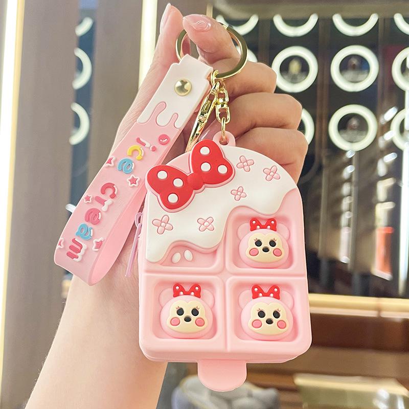 Мини Кошечка удачи Кошечка монета брелок и сумка для наушников подарок