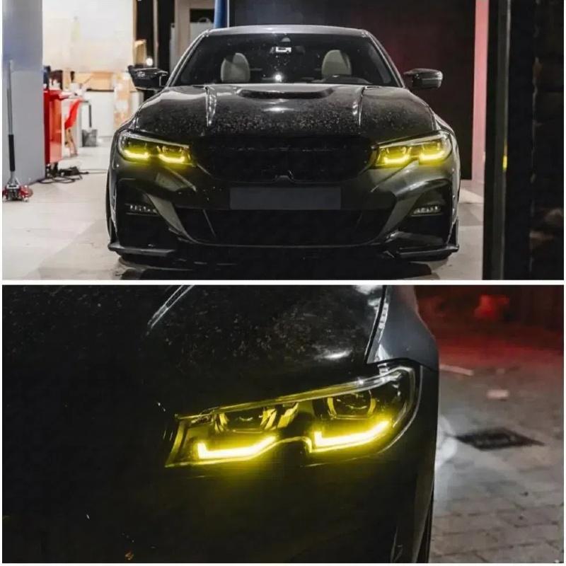 Yellow Angel Eye DRL Boards For - BMW 3 Series G20 320i 330i M340i LED Headlight Daytime Running Light Modules