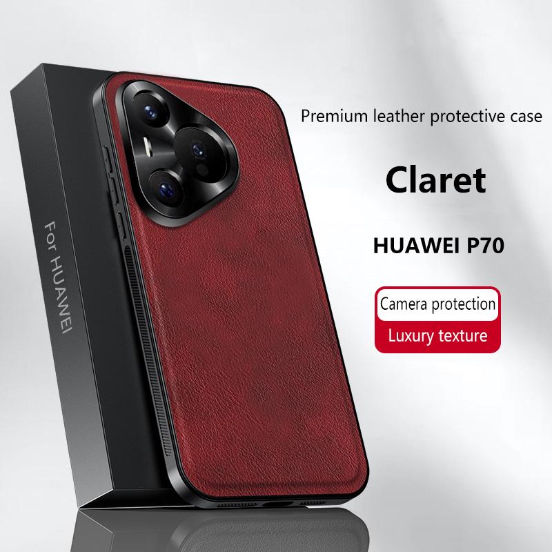 Для Huawei Pura 70 P70 Чехол Магнитный Элегантный Кожаный Износостойкий Объектив Полностью Закрытый Нескользящий Защита Края Чехол