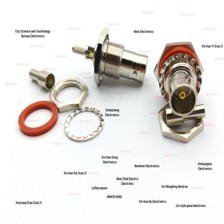 75 Ohm BNC-KY Waterproof Hex Wall-Through Female Connector for RF Cables (RG316/174/178/179)