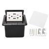 Desktop Socket 20A Power Strip Table Connection Box 3 Hole Outlets Dual USB  AC