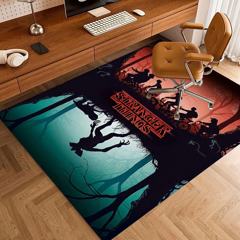 Stranger Things Retro Horror Poster Carpet Home Decor Floor Mats Dormitory Decoration Art Christmas Gifts