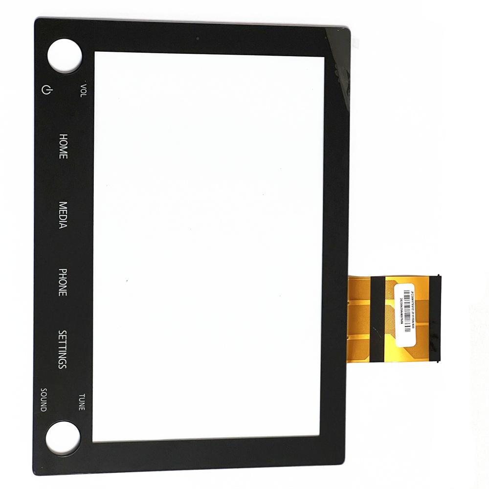 8" Touch Screen Glass Digitizer 2 Knobs 80Pins For Mitsubishi Outlander 8740a076