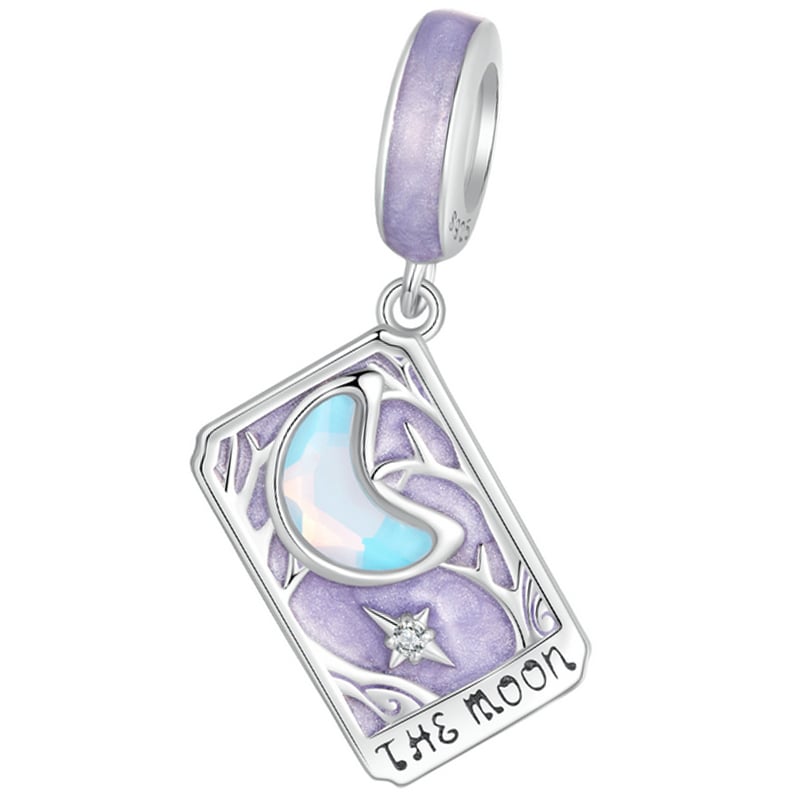 Charms Do Pandora Zawieszka Charms Karty Tarota Księżyc Srebro 925 Charmsy Trusky