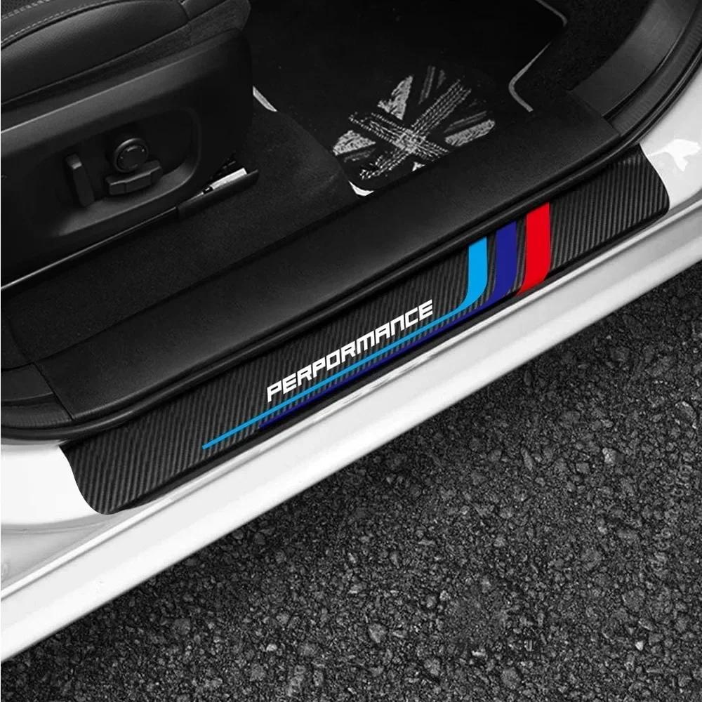 BALPJ1 4 шт. BMW M Performance Карбоновая накладка на порог автомобиля Наклейка на порог двери автомобиля Для BMW E30 E36 E39 E46 E60 E90 F10 F30