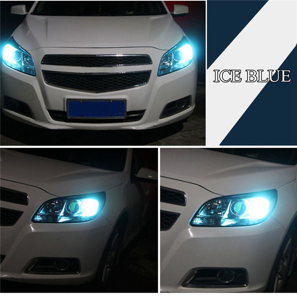 2Pcs T10 194 W5W New Lamp Silica Width Bulb COB LED Ice Blue DC 12V Car License Plate Light