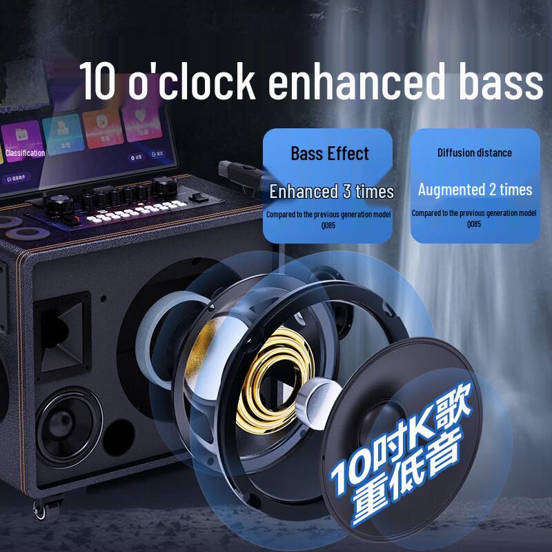 Sansui MC106 Универсальный Bluetooth-динамик для KTV, штекер CN (адаптер в комплекте) (Китайская версия)