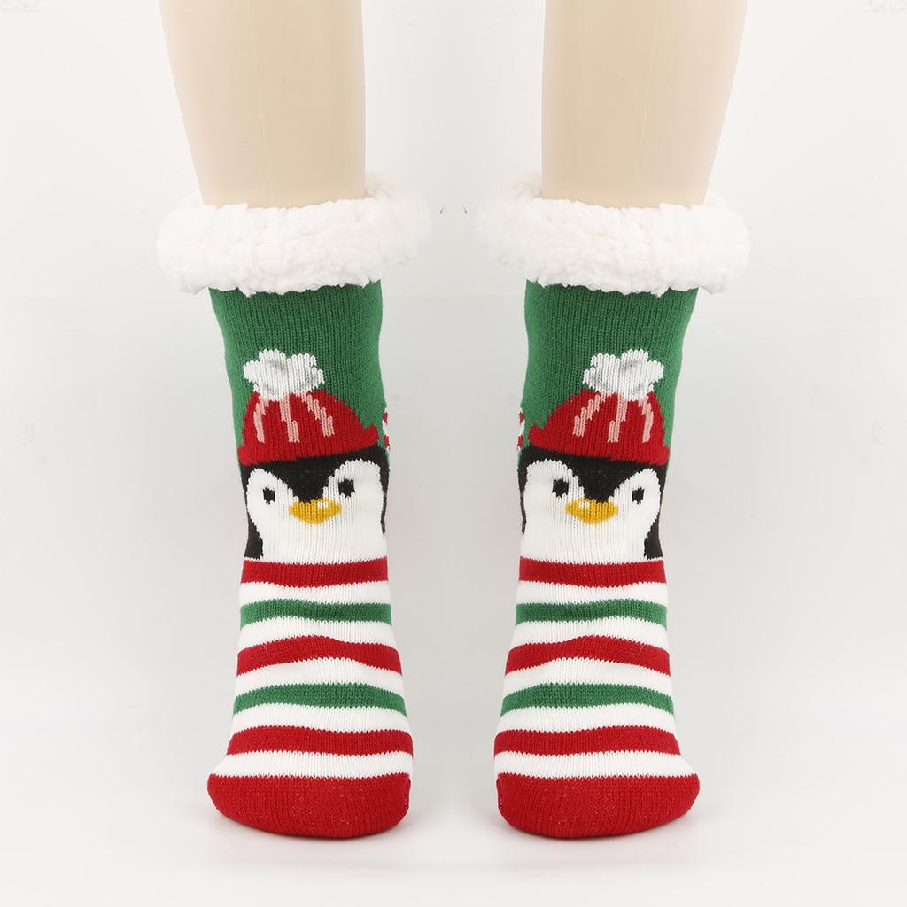 Женские носки для пола, Теплые и Толстые Мультяшные Животные Холодостойкие Петлевые Носки для Сна
