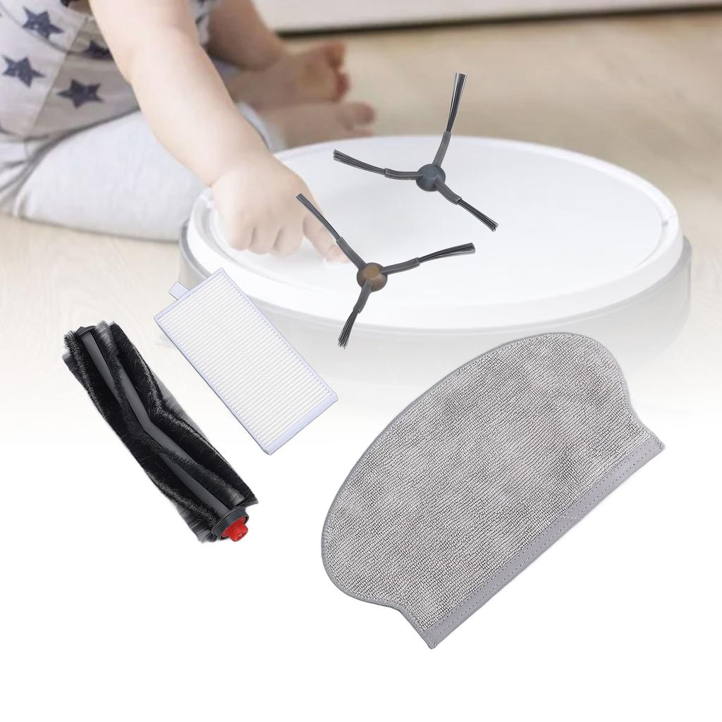 Аксессуары для пылесоса Основная боковая щетка Моющиеся фильтры Насадки для швабры Запасная часть для подметающего робота