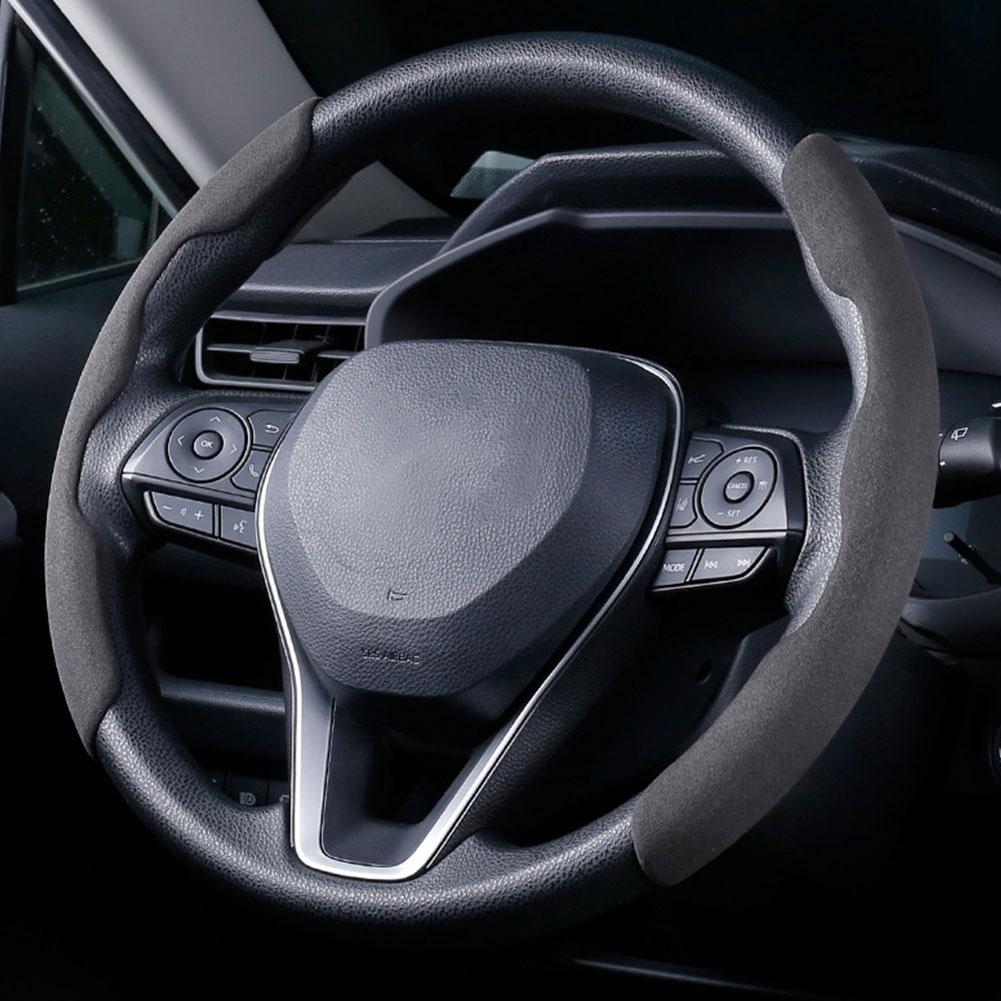 2Pcs Car Interior Steering Wheel Booster Cover Turn Fur Non-Slip Cover Modification Supplies Auxiliary Handle Car Accessories