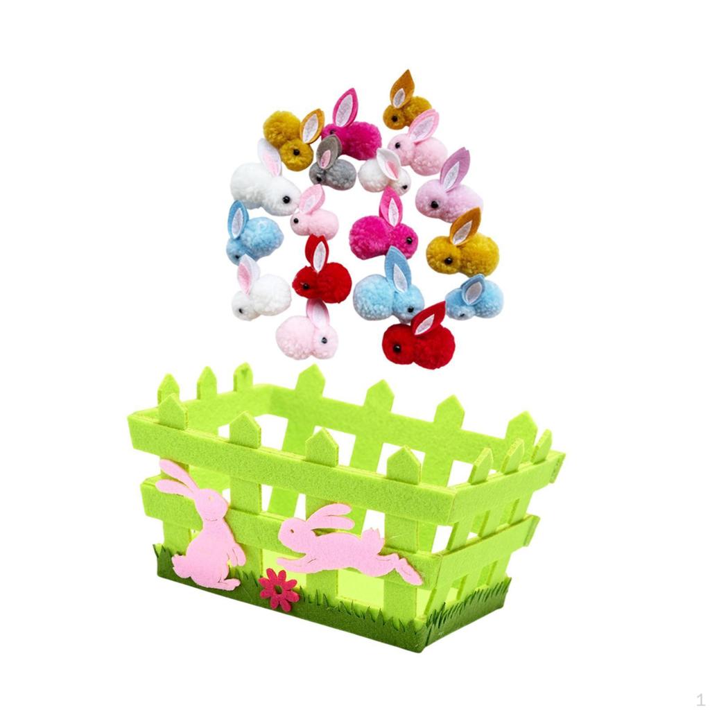 Предварительно заполненные пасхальные корзины наполнители подарочные куклы органайзер мягкие игрушки кролики оптом для карнавала