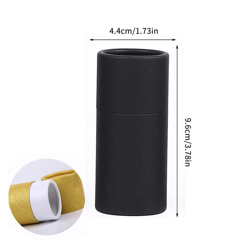 Kraft Paper Tube Jar 10ml 20ml 30ml Cylinder for Essential Oil Bottle Secure Packaging Box for Travel and Gift Wrapping