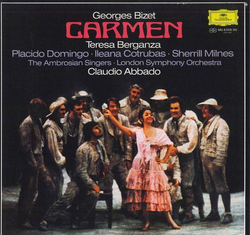 Виниловая пластинка CLAUDIO ABBADO LONDON SYMPHONY ORC Бизе Кармен MG835860 DEUTSCHE GRAMMO 1978 Япония Obi Классика Б/у