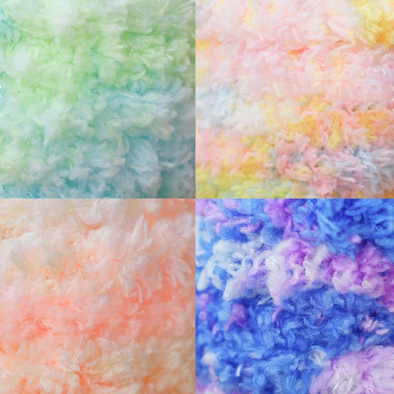 1 шт., плюшевая твист-палка, нить, лента, полоска, веревка, градиент цвета, пушистая шерсть, железная проволока