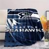 Фланелевое одеяло с принтом Seattle Seahawks, Высококачественное, Удобное для всех сезонов, Декор для дома, Тепло и уют, Идеально для рождественских подарков